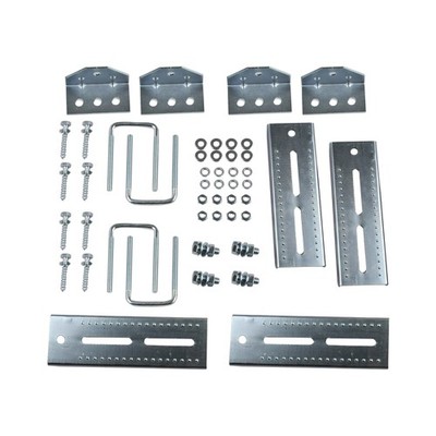 8'' Galvanized Swivel Top Bunk Bracket Kit For Boat Trailer 2x3 w/ Hardware 4Pack