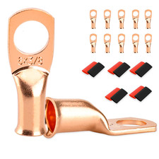 10 Pcs Battery Terminal Connectors 6 Gauge Battery Cable Ends Lugs 10 Pcs Battery Terminal Connectors 6 Gauge Battery Cable Ends Lugs