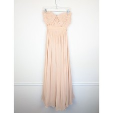 Jenny Yoo Mira Dress Convertible Bridesmaids Gown Pleated Chiffon Pink Size 4