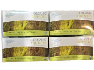 Prince of Peace Organic Green Tea Bags USDA Organic 20 ct 36g (4 Pack)