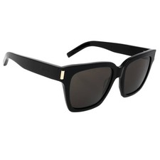 Saint Laurent Grey Square Unisex Sunglasses S...