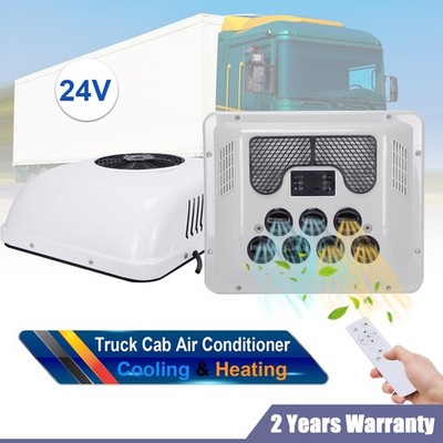 24V Air Conditioner For Caravan Truck Split RV AC Unit Heat & Cooling 8000BTU