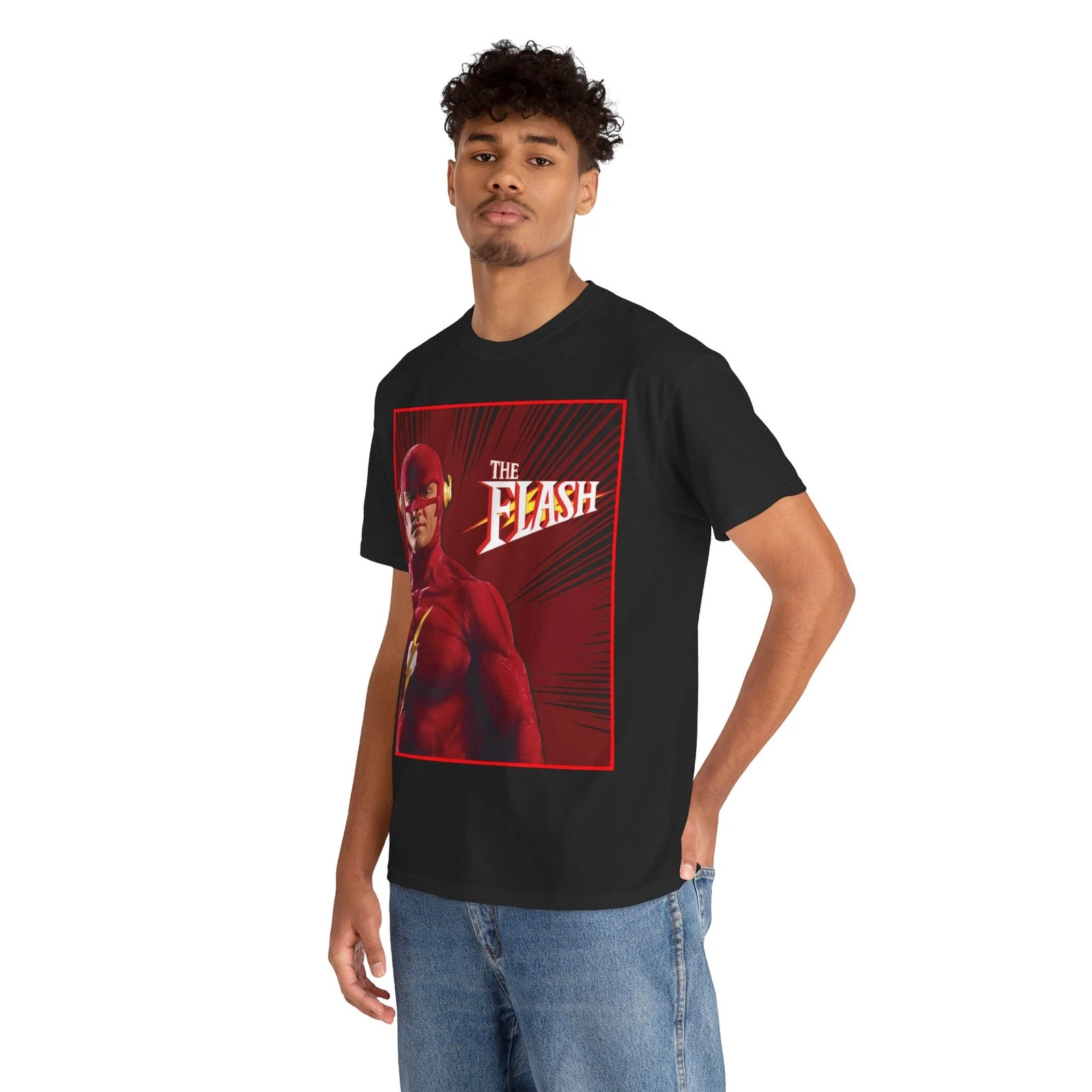 Flash T-Shirt - John Wesley Shipp - DC Comics 1990s TV Series - Barry Allen