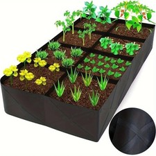 Extra Large 8 Grid Raised Garden Bed Planter Box for Veg & Flowers UK