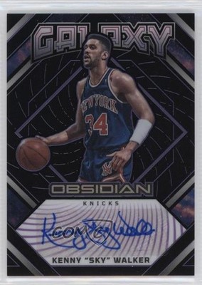 2022-23 Obsidian Galaxy Ink Electric Etch Purple 69/75 Kenny Walker Sky Auto qf8