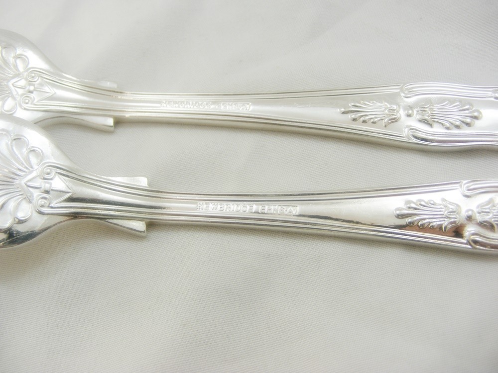 44 Piece Vintage Silver Plate Canteen Cutlery Set 6 Settings Kings