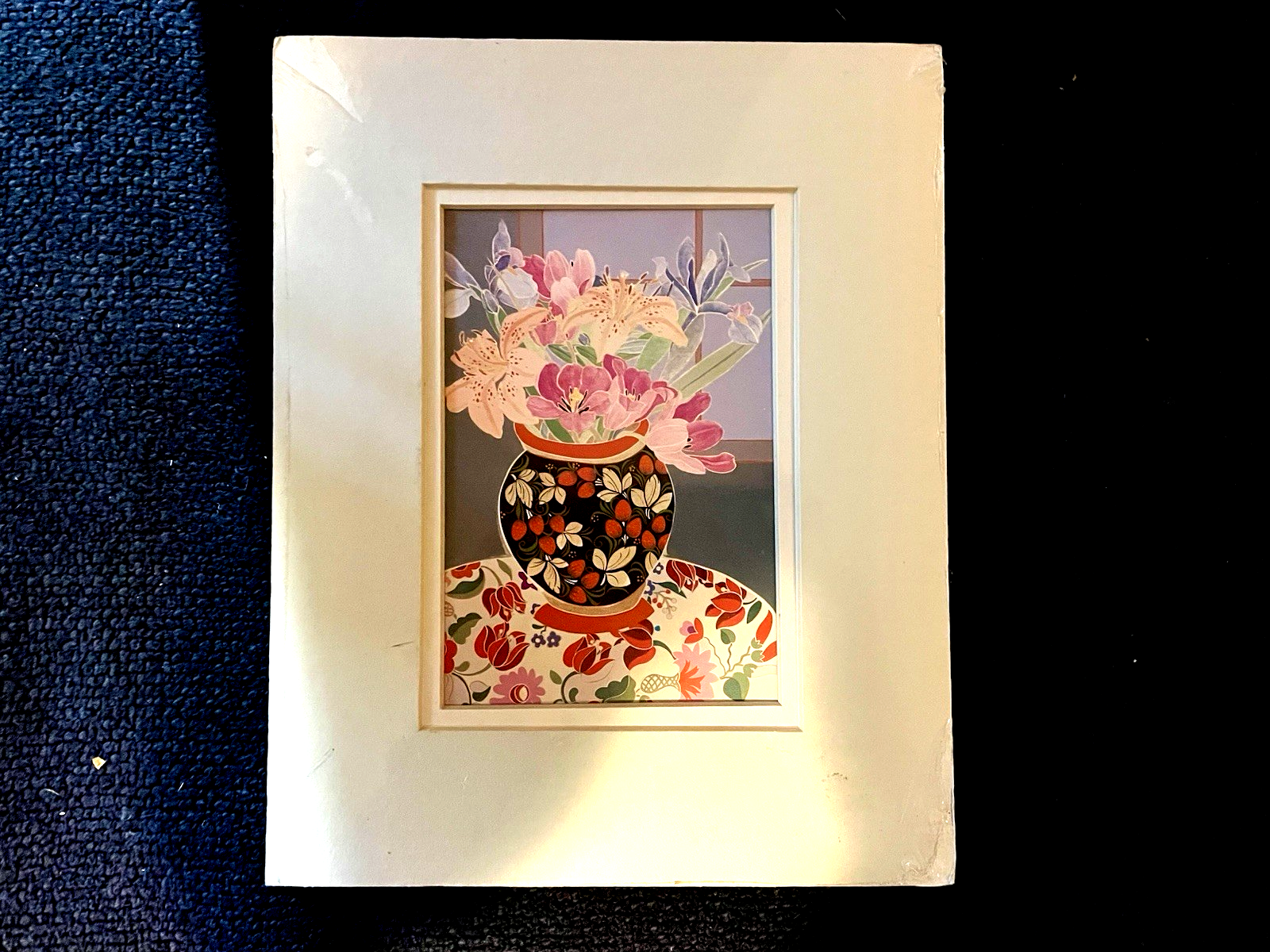 Vintage Ira Roberts Beverly Hills Print Vase/Flowers 4015 8X6 Exotic ...