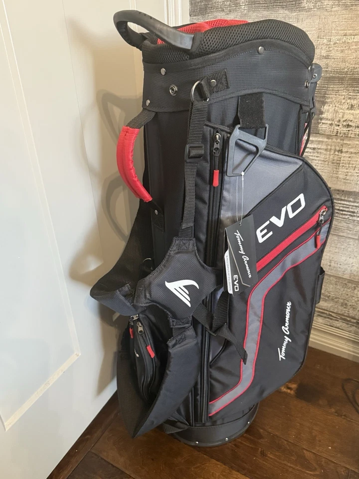 Tommy Armour 2024 EVO 16 Golf Club Bag Black/Red BAG ONLY - Image 3 of 4