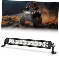 12 Inch Single Row LED Light Bar 70W Spot Flood Combo Off Road 12 inch white