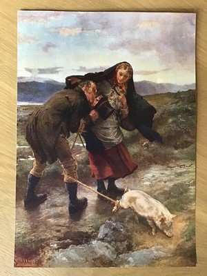 THE LAST MATCH - Druck eines Ölgemäldes - William Small