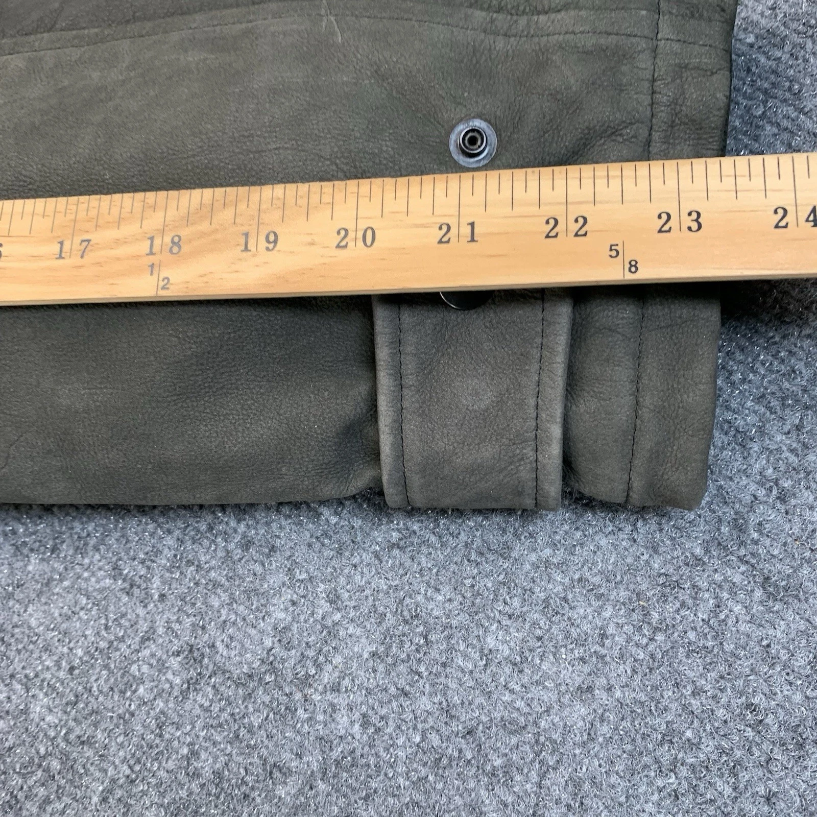 Rare LONE PINE American Made Barnstormer Leather Jacket, Wool Shawl Collar 42 - product detail image 8