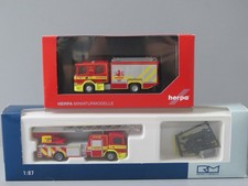 Herpa Rietze Konvolut Feuerwehr Ratingen Scania CrewCab & Atego Magirus DLK