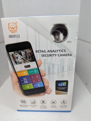 Amaryllo Retail Analytics Biometric Auto-Tracking Indoor Security Camera AR1