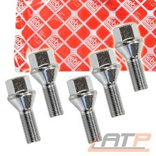 5x FEBI RADBOLZEN SCHRAUBEN M12 x 1,25 x 22 mm KEGELBUND 60° 32031394