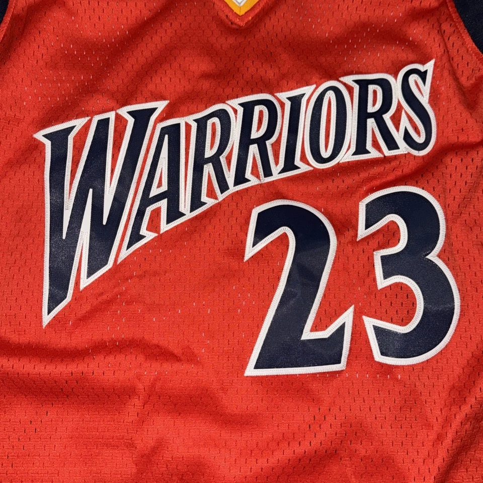 Camiseta De Colección Rara Golden State Warriors Baron Davis por Adidas Alternate XXL Foto 3 de 4