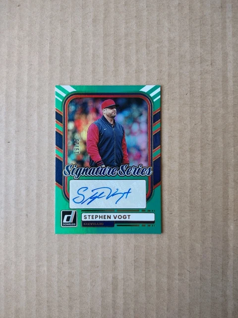 2026 STEPHEN VOGT Donruss Signature Series Teal Auto /25 #SS-SV Guardians Mgr.