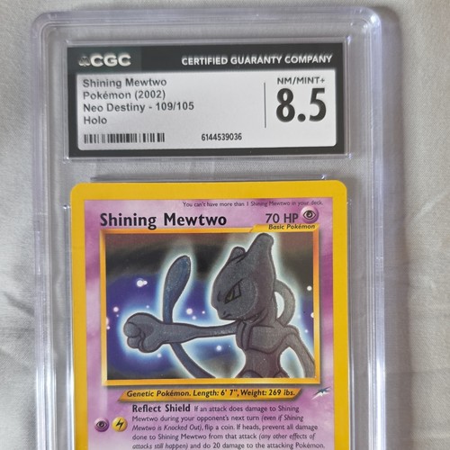 Shining Mewtwo (Unlimited) graded CGC 8.5 for sale on eBay