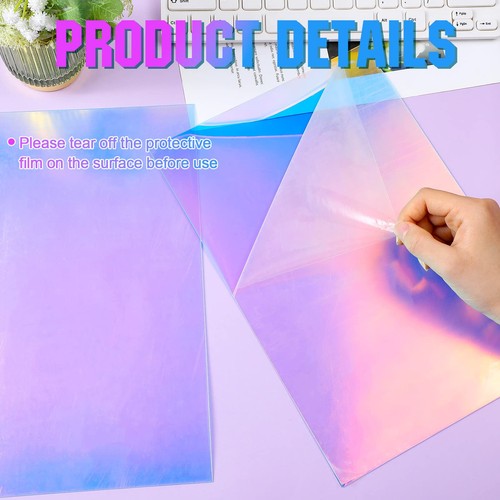 Acrylic AB Sheet Colored Translucent Acrylic Iridescent Radiant Sheet Laser C... - Foto 6 di 7