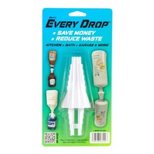 Last Drop Universal Bottle Emptying Transfer Connector Silicone Red White Blue