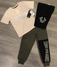 TRUE RELIGION Boys 3-piece Outfit, Medium 5-6