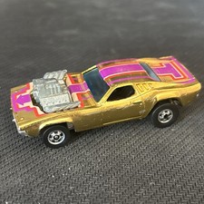 1970 HOT Wheel Rodger Dodger Gold Metallic With Purple And Red Stripes