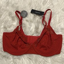 Natori 32DD Bra Red Pretty Smooth Seamless 734318 Underwire Back Close NEW
