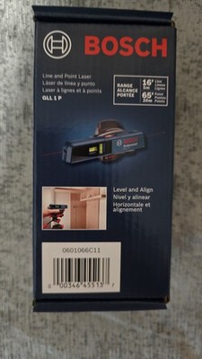 Bosch GLL 1 P Line and Point Laser Level Compact One Button Versatile Mount Vial