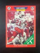 Barry Sanders 1989 Pro Set #494 Rookie RC Detroit Lions HOF NM