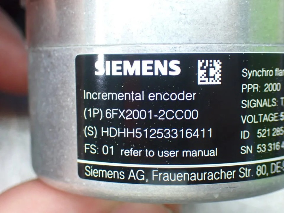 SIEMENS 6FX2001-2CC00 INCREMENTAL ENCODER. 03251190792 | eBay