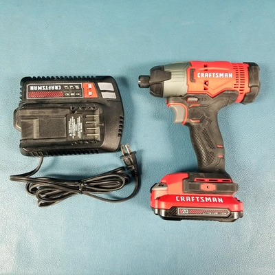 #ad #ad Craftsman CMCF800 Drill Driver With Battery Pack Charger 20V No Bits WORKS $44.99