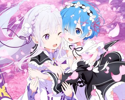 Rem Rezero Kara Hajimeru Isekai CCG Anime Playmat Desk Mat 24x14in MTG YuGiOh