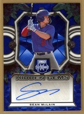 2023 Panini Elite Extra Edition Baseball Sean McLain Hidden Gems RC Auto