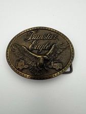 Vintage Transtar Eagle International Harvester Co Belt Buckle Bronze Tone Oval