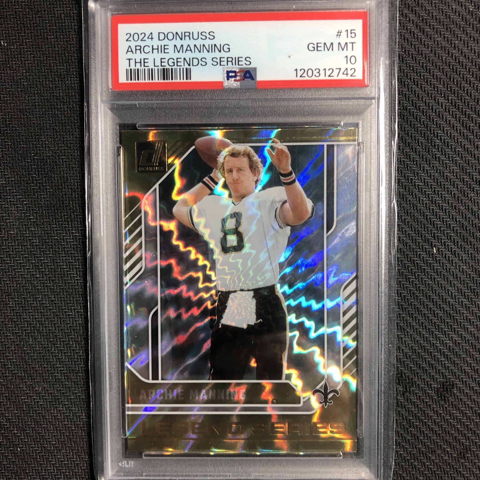 ARCHIE MANNING 2024 Donruss The Legends Series #15 PSA 10