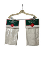 4 Flour Sack Cotton Towels 22" x 37" NEW and Sealed CG 