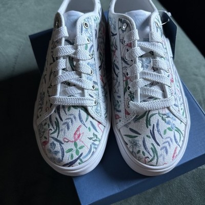 K-Swiss Women's White Tropical Floral Port Sneaker Shoes Size 8 NEW IN BOX