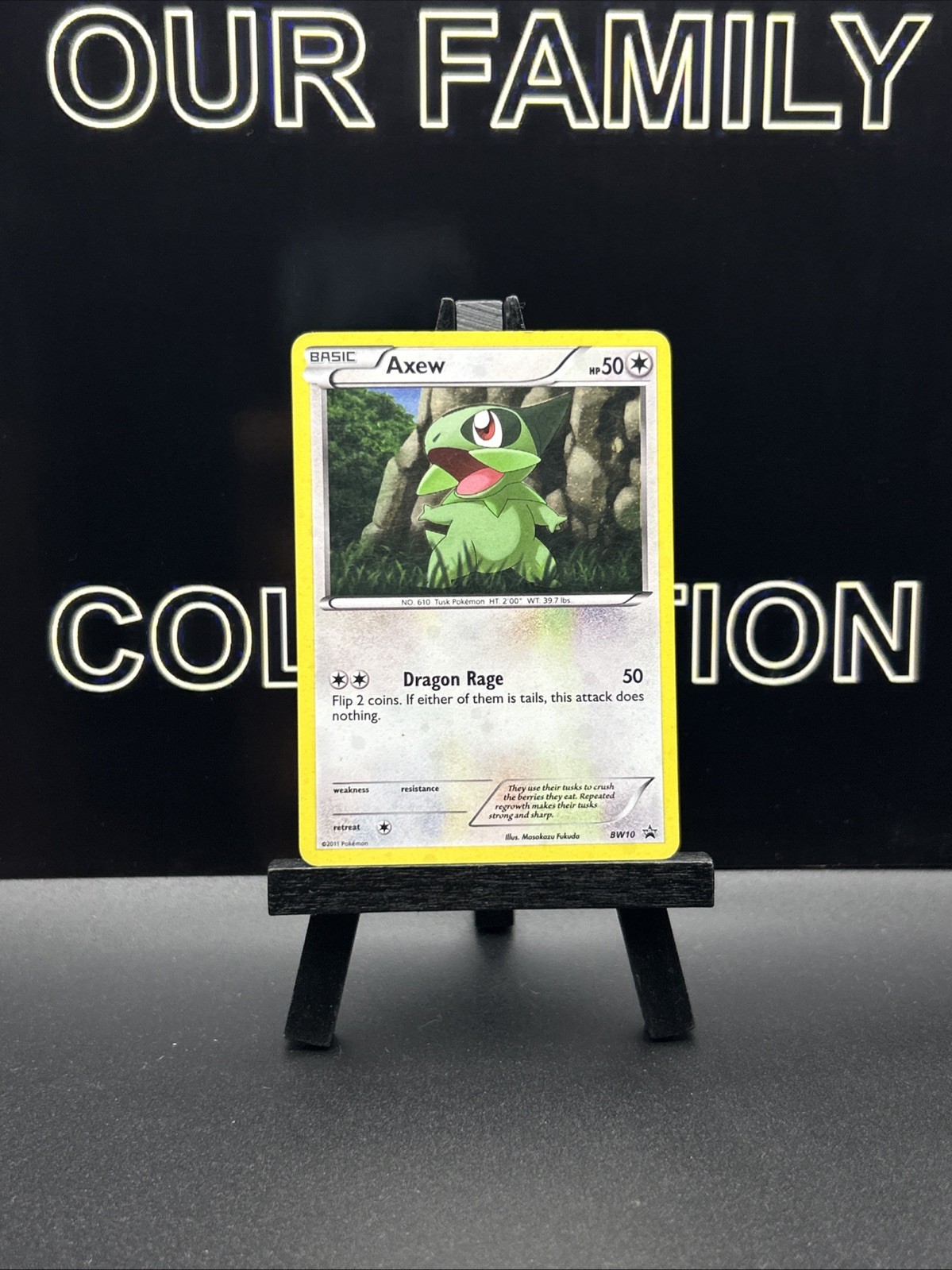 Axew BW10 Holo B&W Black Star Promo 2011 Pokémon TCG