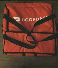 Doordash original red pizza delivery hot bag