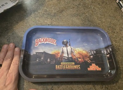 Backwoods Rolling Tray Tin Great Condition 