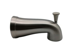 Slip-On Tub Spout with Diverter for 5/8 in Slip Pipe Brushed Nickel
