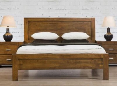 SC FURNITURE LTD Rustic Oak Effect 5' King Size Bed BAMBI
