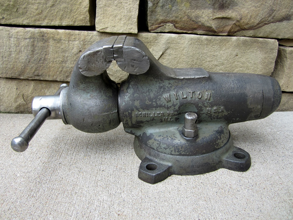 Vintage Wilton 3.5" Machinist Bench Vise 350S Bullet Vise Made in USA