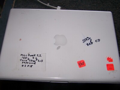 Apple MacBook A1181 13 inch Laptop - MC240LL/A (May, 2009) SOLD AS