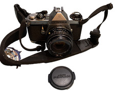 Pentax Asahi ME 35mm SLR Film Camera With 1.7 50mm Lens Tested Ships Free