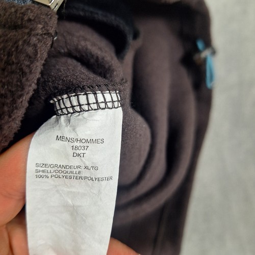 Woolrich full zip sweater vest fleece gray mens XL - Picture 6 of 7