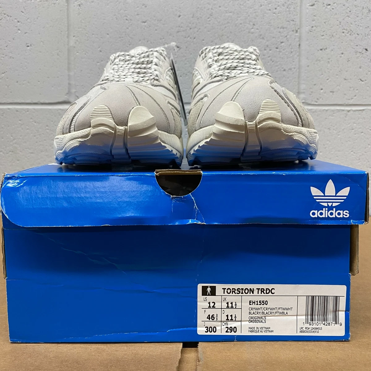 Adidas Originals Torsion TRDC White Men Lifestyle Sneakers New EH1550 US 12