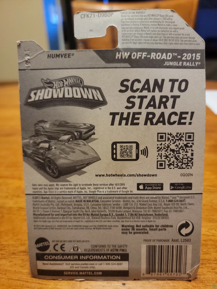 Hot Wheels - Humvee 2013 HW todoterreno (L13) Foto 2 de 4