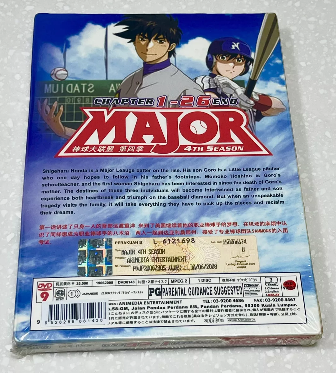 Major, the anime and manga series