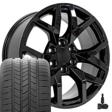Sem Black 20 Inch Wheels Goodyear Tires Tpms Set Fit New Cadillac Gmc Chevy Sem Black 20 Inch Wheels Goodyear Tires Tpms Set Fit New Cadillac Gmc Chevy
