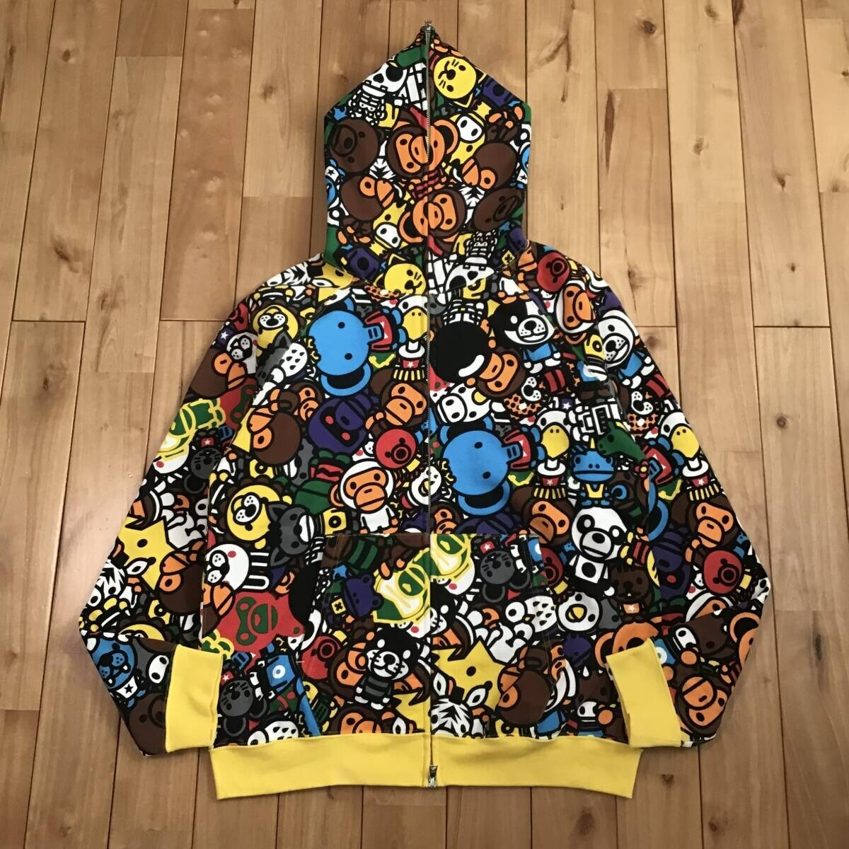 BAPE Animal Safari Milo full zip hoodie a bathing ape NIGO Size M